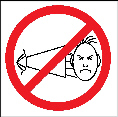 Logo der Tagung: Verbot der lautstarken Kommunikation