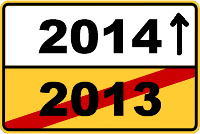 Symbol Jahreswechsel 2013/2014